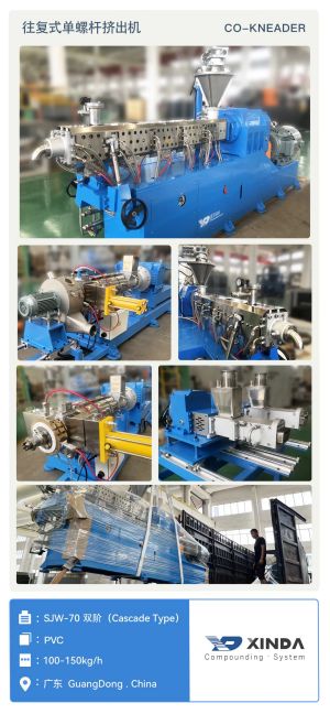 SJW-70 china PVC compounding extruder for PVC