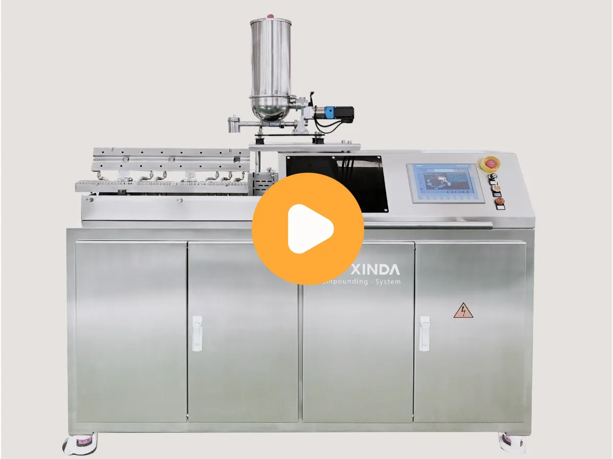 hot melt extruder video
