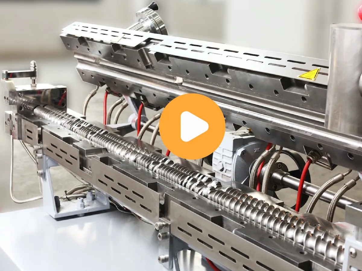 3D simulation of Co Kneader, plastic extruder,compounding line