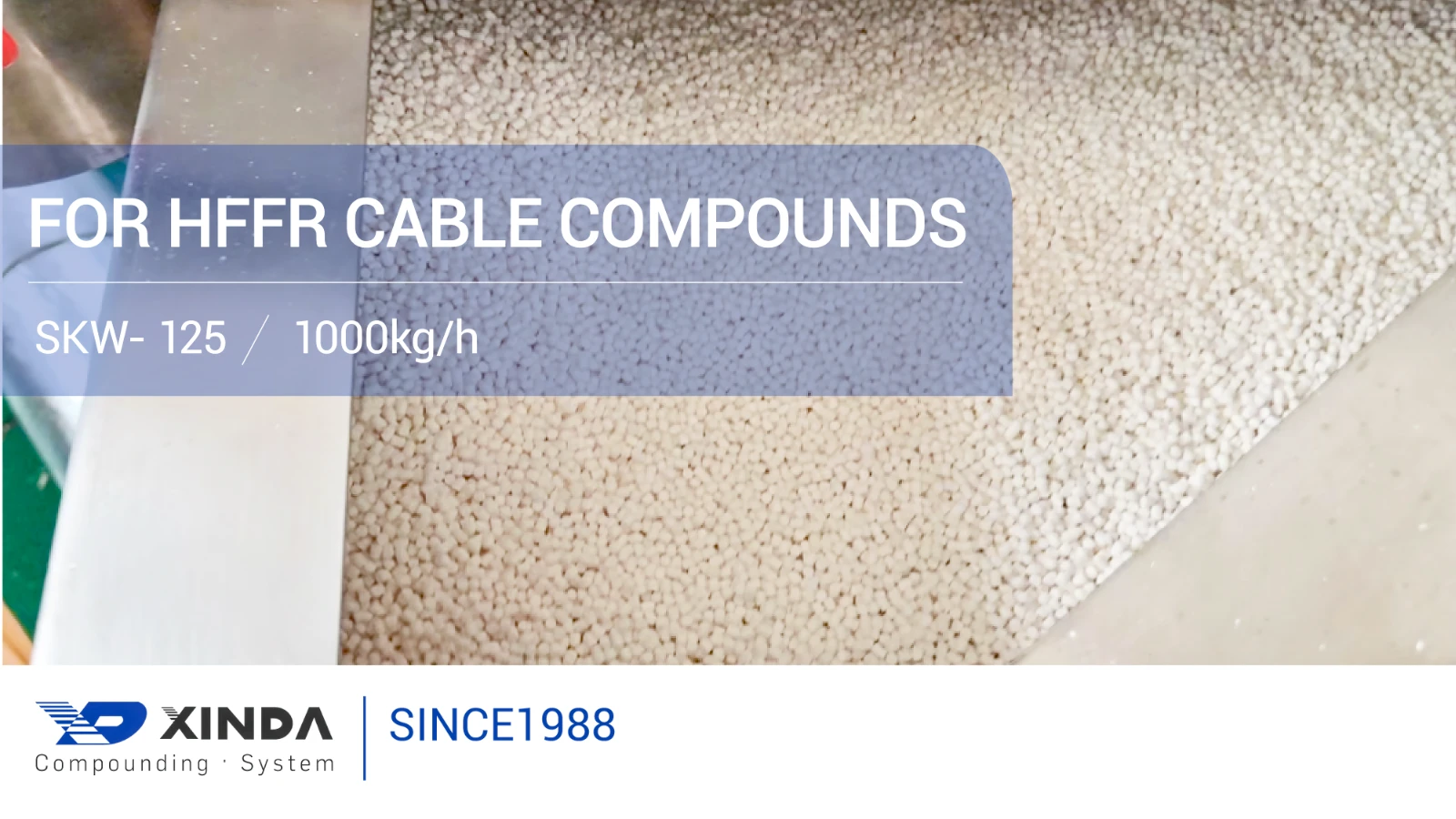 South American Customer SKW-125 Co Kneader for HFFR Cable Compounds 1000KG/H