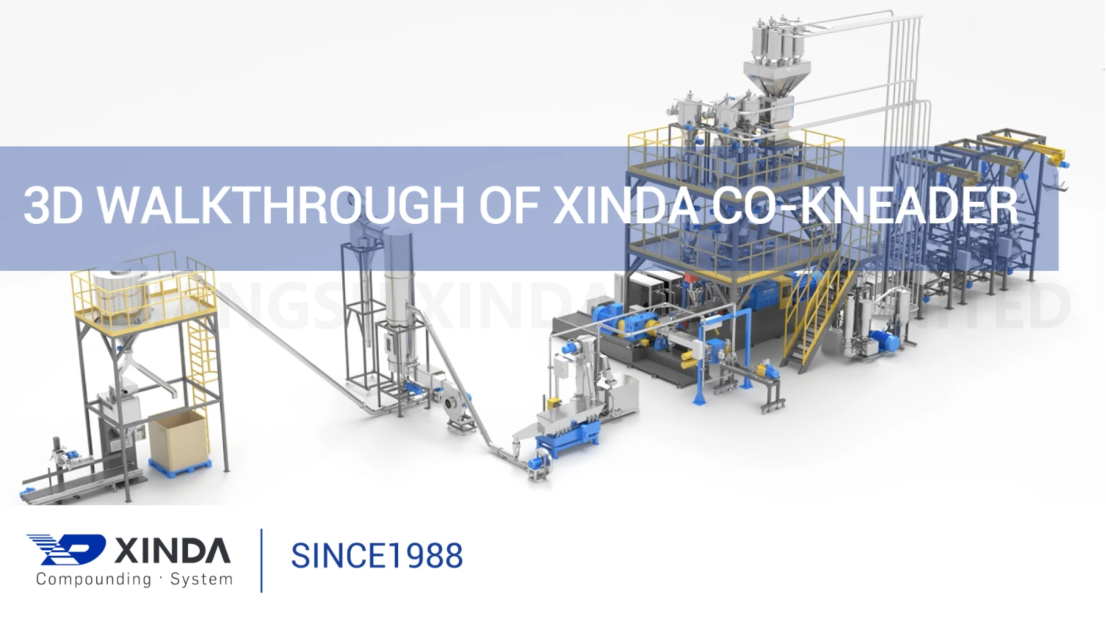 Xinda Reciprocating Co Extruder 3D Animation